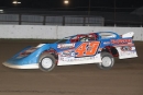 Derrick Stewart on his way to June 2&#039;s Hoker Trucking Series victory at C.J. Speedway in Columbus Junction, Iowa. (mikerueferphotos.photoreflect.com)