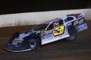 Brian Shirley en route to June 3&#039;s USA World 50 victory at Paducah (Ky.) International Raceway, his first World of Outlaws Case Late Model Series win of the season. (joshjamesartwork.com)