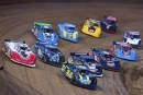 The first heat rolls with winner Mike Benedum (25) starting on the pole in June 8 heats on the opening night of Dream XXIX. (joshjamesartwork.com)