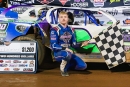 Corey DeLancey of Parkersburg, W.Va., picked up his 13th career Steel  Block Late Model Series victory with a $1,200 win at Midway Speedway in  Crooksville, Ohio, on Saturday, Sept. 16, 2023. (Josh Wilson  Photography)