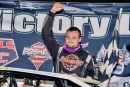Zach Milbee earned $2,200 on Sept. 23 at Brushcreek Motorsports Complex in Peebles, Ohio, for his fifth Steel Block Late Model Series victory of the season. (Josh Wilson)
