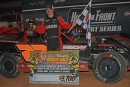 Cory Hedgecock earned $3,700 on Sept. 29 at Talladega Short Track in Eastaboga, Ala., for his fourth Crate Racin&#039; USA Series victory of the season. (Brian McLeod/Dirt Scenes)