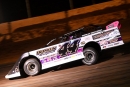 Chris Madden rolls to Nov. 19&#039;s Blue-Gray 100 victory — his ninth career event title — at Cherokee Speedway in Gaffney, S.C., with the Carolina Clash Super Late Model Series.  (Kevin Ritchie)