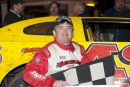 Jason Covert pictured in victory lane after winning a Three State Flyers victory on April 11, 2009, at Hagerstown (Md.) Speedway. (wrtspeedwerx.com)