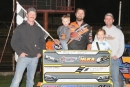 Dustin Strand won May 11's Northern LateModel Racing Association opener at Devils Lake Speedway in Crary, N.D. (speedway-shots.com)
