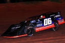 Christian Thomas on his way to a flag-to-flag win in April 12&#039;s 40-lap Ultimate Southeast Super Late Model Series season opener at Lake View Motor Speedway in Nichols, S.C. (Zack Kloosterman)
