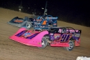 Rusty Schlenk (91) heads for a May 2 Valvoline American Late Model Iron-Man Series victory at Attica (Ohio) Raceway Park. (Jim Balentine)
