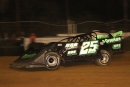 Mason Zeigler heads for a $7,500 Jay's Automotive United Late Model Series victory May 10 at Latrobe (Pa.) Speedway. (Milne Photography/wrtspeedwerx.com)