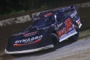 Shannon Babb on his way to victory in May 17&#039;s 40-lap MARS-sanctioned feature at Highland (Ill.) Speedway. (joshjamesartwork.com)