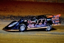 Josh Rice heads for a $5,000 Northern Allstars Late Model Series victory May 17 at Lawrenceburg (Ind.) Speedway. (Steve Alcorn)
