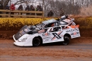 Michael Page (X) overtakes Josh Rice (11) en route to Nov. 29's Gobbler victory at Duck River Raceway Park in Wheel, Tenn. (Zackary Washington/Simple Moments Photography)