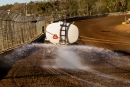 Getting Ocala (Fla.) Speedway ready for Tuesday's Lucas Oil Late Model Dirt Series action. (heathlawsonphotos.com)