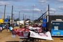 Freddie Carpenter's car in the pits at Ocala (Fla.) Speedway before Feb. 26 Lucas Oil Late Model Dirt Series action. (heathlawsonphotos.com)