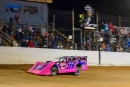Rusty Schlenk takes the March 21 checkers at Blackwater Speedway in Baker, Fla., for his $7,000 Ultimate Southeast Series victory. (Austin Thomason)