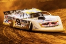 Tim McCreadie set World of Outlaws Late Model Series fast time for the second night in a row at Mississippi Thunder Speedway in Fountain City, Wis. (tylerrinkenphoto.smugmug.com)