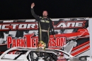 Justin Zeitner won May 1's Repairable Vehicles.com Tri-State Series visit to Park Jefferson (S.D.) Speedway. (Jamie Borkowski)
