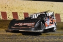 Brett Swedberg heads for a Wabam Dirt Kings Tour victory May 31 at Angell Park Speedway in Sun Prairie, Wis. (Chad Marquardt)