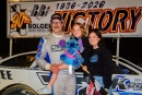 Gregg Satterlee's family enjoys victory lane June 12 at Bedford (Pa.) Speedway after his Selinsgrove Ford Appalachian Mountain Speedweek victory. (Jason Walls/wrtspeedwerx.com)