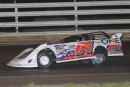 Tad Pospisil led all 25 laps June 24 at Oskaloosa's Sourhern Iowa Speedway for a $3,000 Malvern Bank East Series victory. (mikerueferphotos.photoreflect.com)