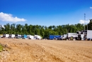 A look at the pit area at Farmington (Mo.) Empire Speedway for the DIRTcar Summer Nationals. (highsideraceshots.com)