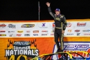 Frank Heckenast Jr. earned $10,000 on July 11 for capturing Oakshade Raceway's Birthday Race on the DIRTcar Summer Nationals in Wauseon, Ohio. (highsideraceshots.com)