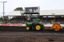 The track crew prepares for Saturday's World of Outlaws Late Model Series Prairie Dirt Classic at Fairbury (Ill.) Speedway. (joshjamesartwork.com)