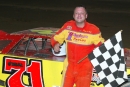Don O&#039;Neal won July 15, 2004, at Crown Point (Ind.) Speedway for his 11th victory of his UMP Summernationals title-winning campaign. (Chuck Gonzalez)