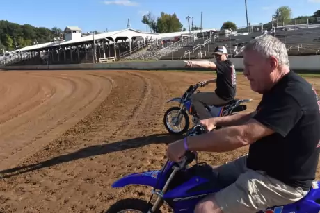 Checking out the Brownstown oval. (DirtonDirt)