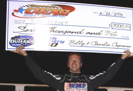 Rick Eckert picked up his second WoO win of '09. (turn4photos.com)