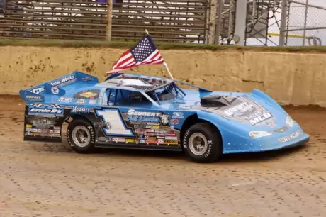Josh Richards during pre-race ceremonies at K-C Raceway. (pbase.com/cyberslash)