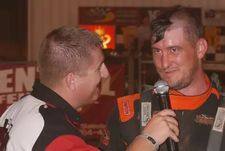 Bub McCool talks about his first series victory. (Brian McLeod)