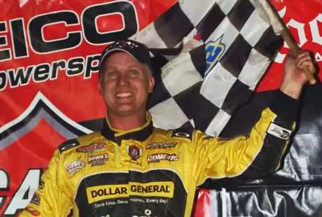 Dale McDowell in victory lane. (Shawn Crose)