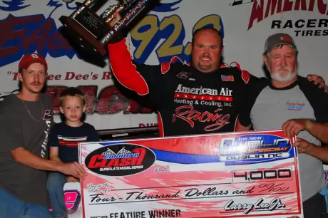 Dennis Franklin enjoys his second Carolina Clash victory of the season. (focusedonracing.com)