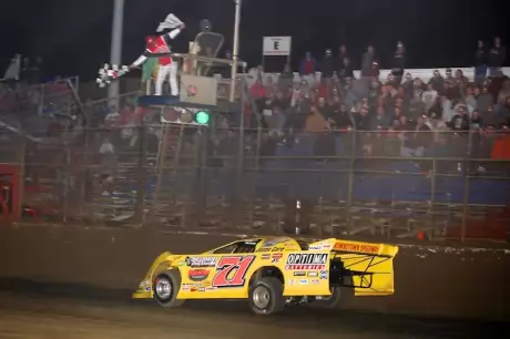 Don O'Neal takes the checkers Tuesday. (neilericmiller.com)