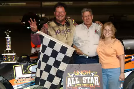 George Lee's third victory of the season at Hilltop paid $5,000. (Diane Bemiller)