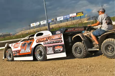 Tyler Reddick was one of more than 70 Late Models at Dream tech day. (DirtonDirt.com)