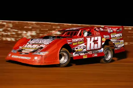 Neil Baggett starts on the pole Saturday at Whynot. (Heath Lawson)